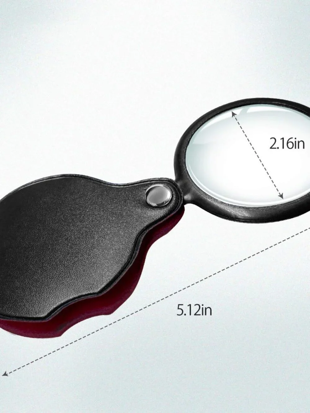 Wapodeai 2pcs 10x Small Pocket Magnify Glass, Apply to Reading, Science, Jewelry